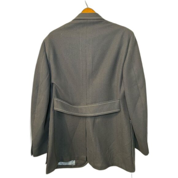 Vintage 1950s Marx-Haas Navy Vintage Men's Blazer Sport Coat Jacket - Size 40 - Picture 2 of 13